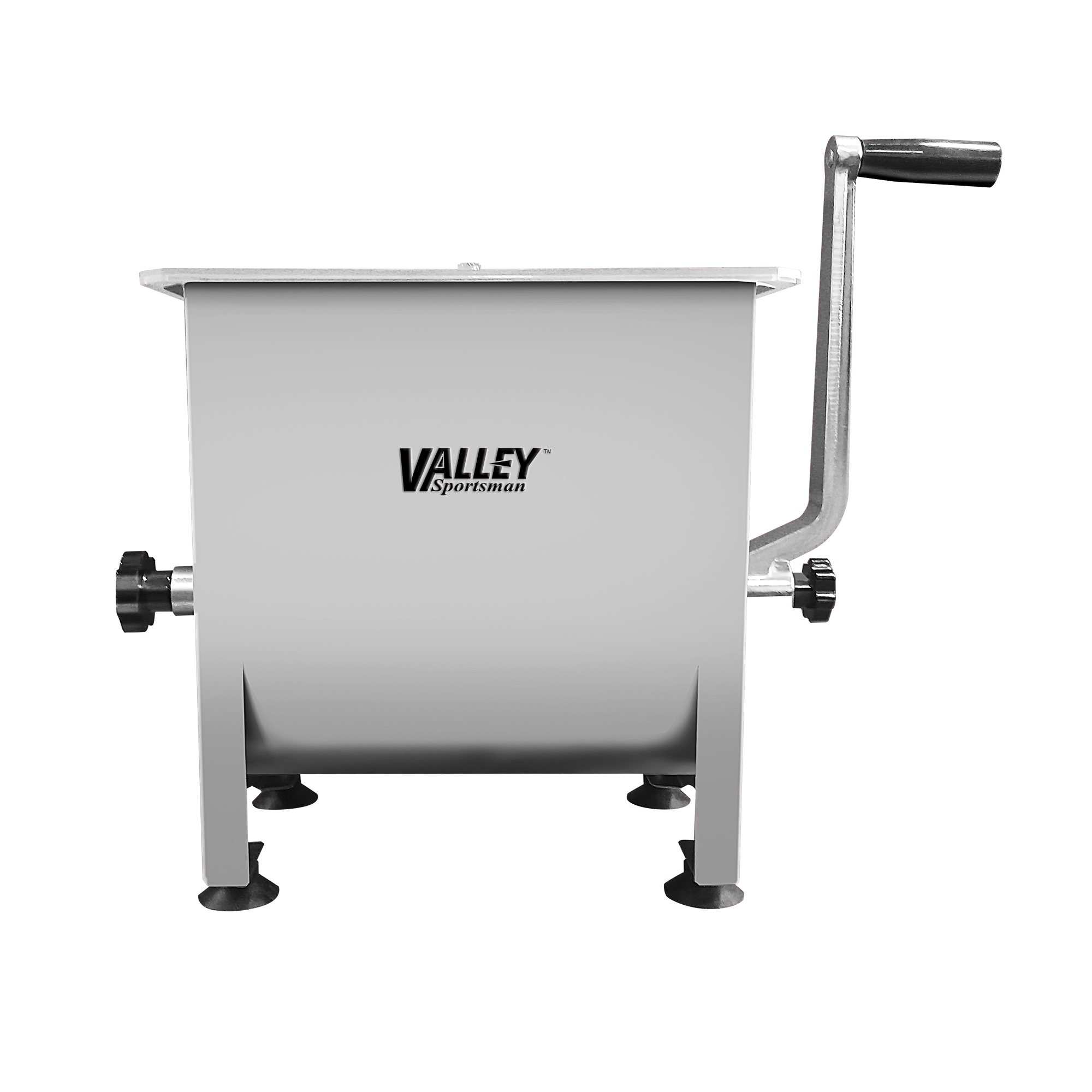 Valley Sportsman Meat Mixer - 4 Gal., 18-Lb. Capacity, Stainless Steel, Clear Lid